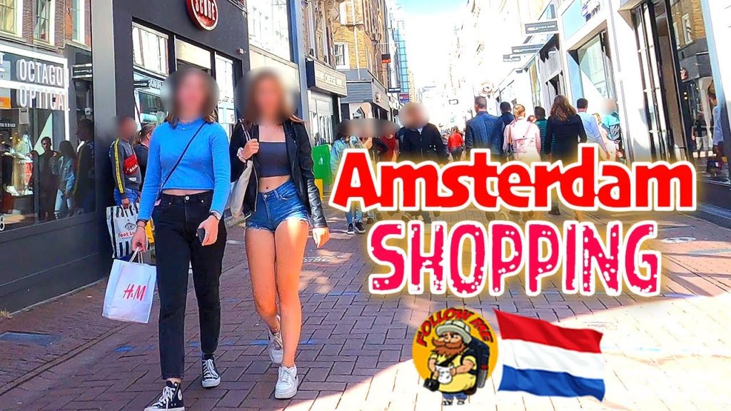 AMSTERDAM SHOPPING STREET WALKING TOUR (Kalverstraat)