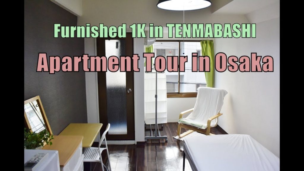 Japanese Apartment Tour in Osaka NAT3A5 -  Tenmabashi furnished