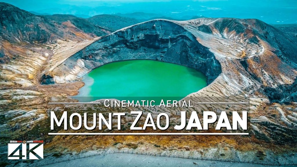 4K Drone Footage MOUNT ZAO VOLCANO (Japan) [蔵王山 Zaō-zan]