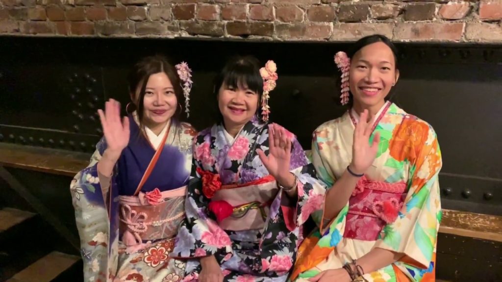 The first kimono experience in Hakodate trip