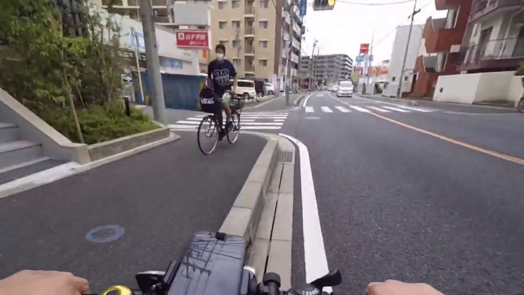 Japan Cycling Slope Climbing Challenge & Accident 2020-07-16 Tokyo Suburb Residential Area Sports