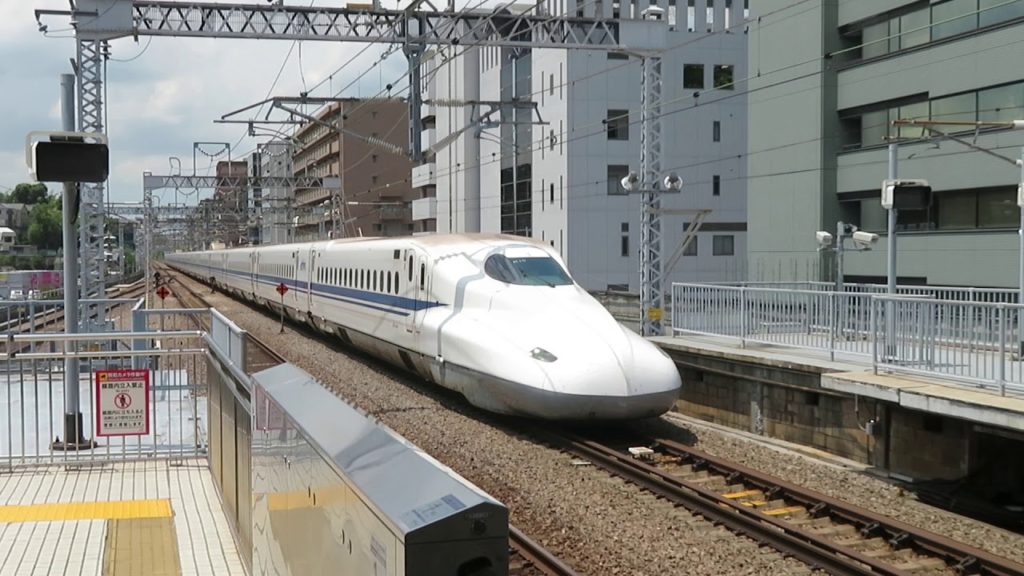 東海道新幹線N700系のぞみ 新横浜駅到着 Tōkaidō Shinkansen "NOZOMI"