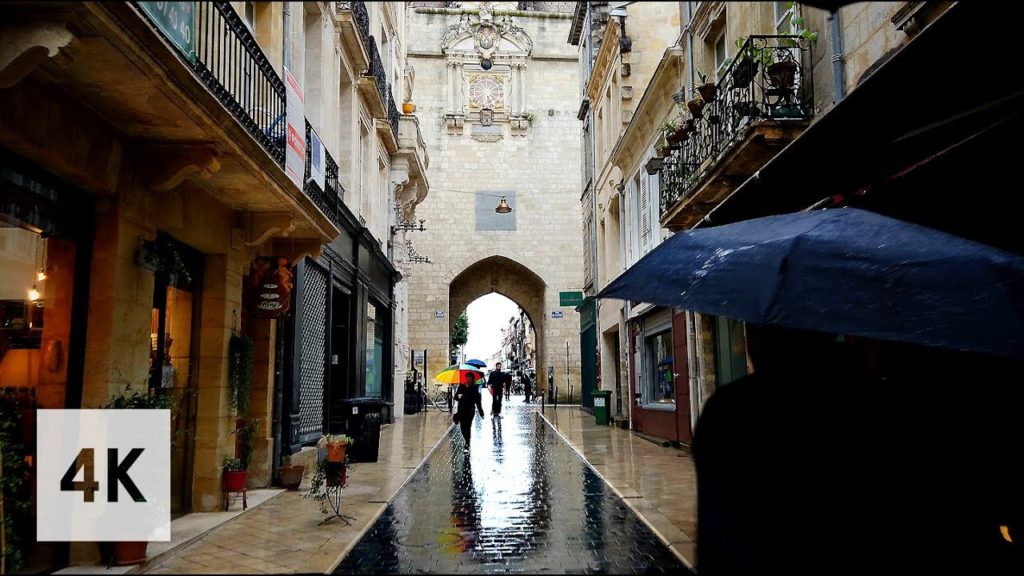Walking in the Rain Walk ASMR Bordeaux France 4k / Rainy Evening ASMR WALK 빗소리 / June 18 Walking in the Rain Walk ASMR Bordeaux France 4k / Rainy Evening ASMR WALK 빗소리 / June 18