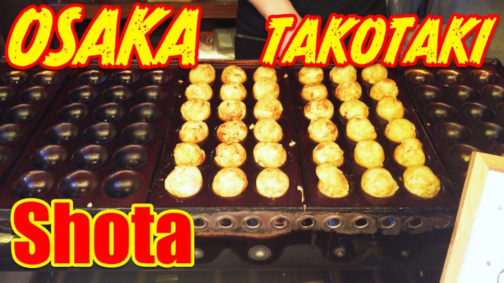 大阪鶴橋たこ焼き　笑多　Shota　in　Tsuruhashi.Make Takoyaki.Japanese Street Food 章鱼烧 Octopus balls　타코야키