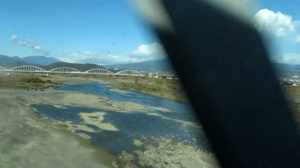 Shinkansen (the fastest train in Japan) View Mount Fuji