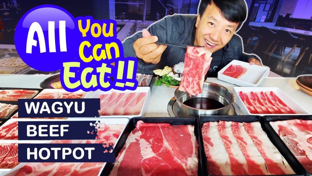 All You Can Eat WAGYU BEEF HOTPOT Shabu BUFFET & WONTON NOODLES in Seattle