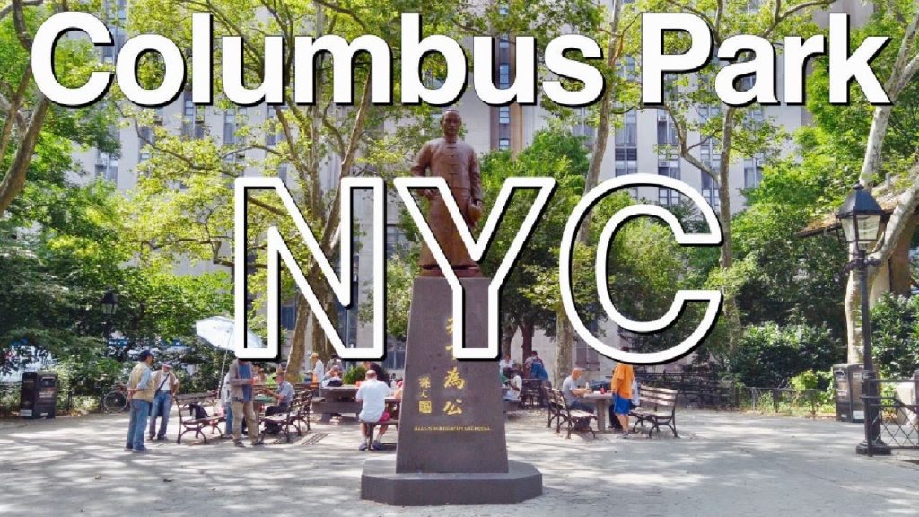 New York【Columbus Park】2020 NYC Walking Tour Chinatown コロンバス パーク チャイナタウン ニューヨーク 観光 旅行 公園 散歩 4K 紐約