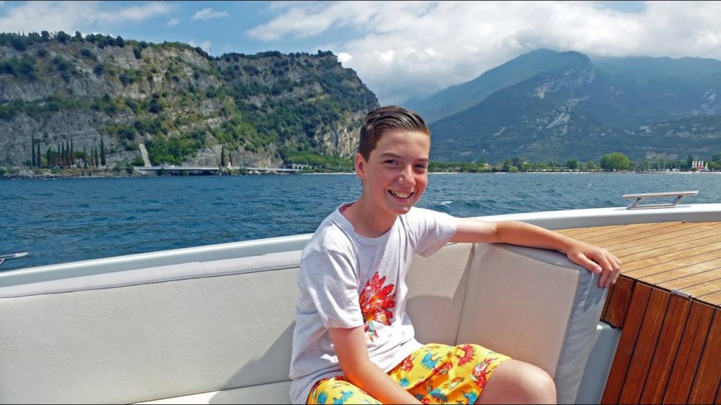 gopro Holiday Speed Boat Taxi Ride on Lake Garda Italy 2015 Riva Del Garda to Torbole