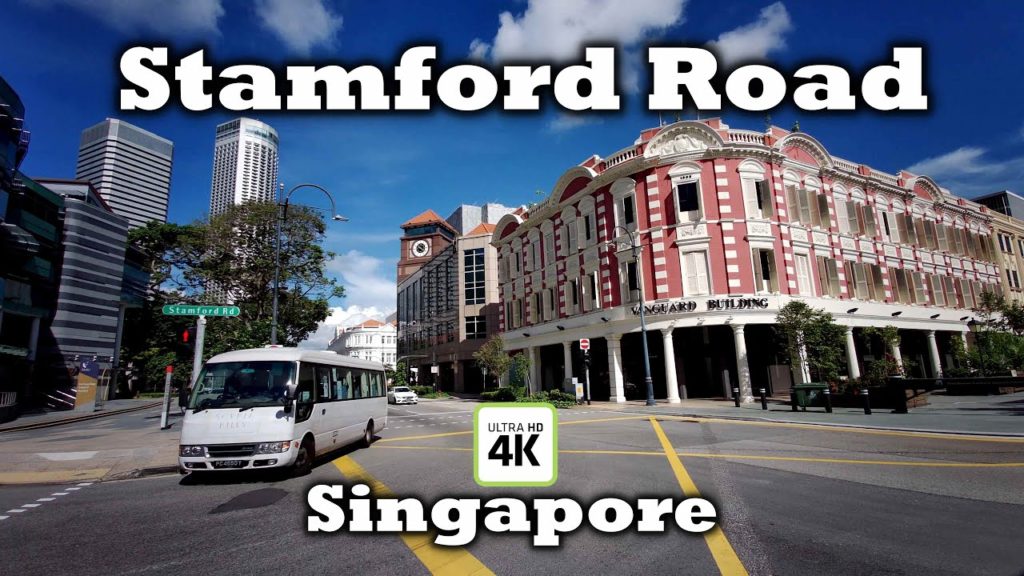 Walking around in Stamford Road & nearby Street [Singapore] 4K Fimi Palm with Stereo Sound