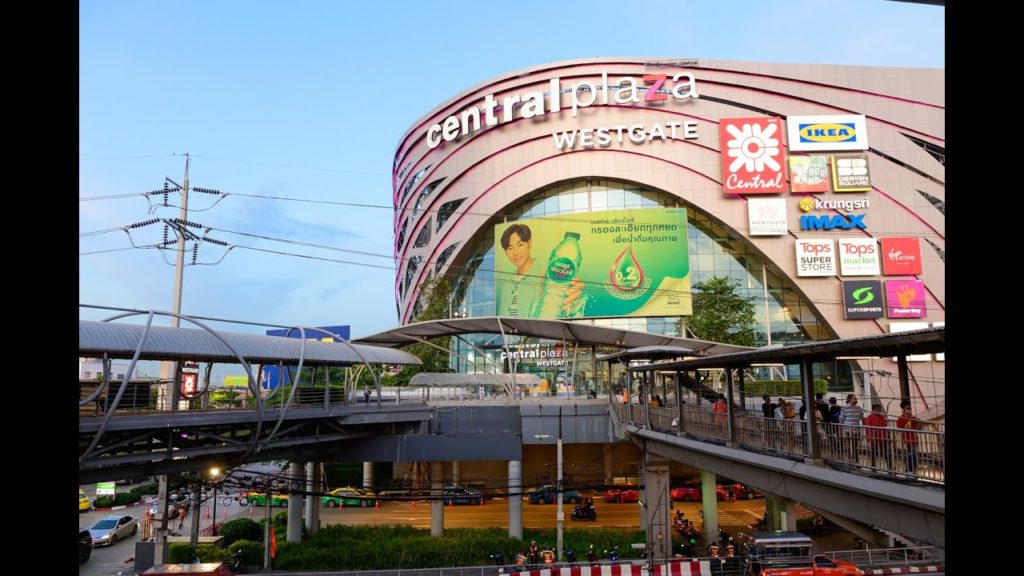 [4K] 2020 "Central Plaza Westgate" walk 250m from MRT station, Bangkok