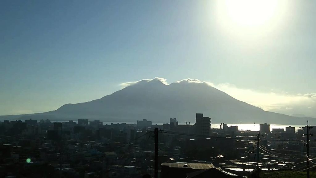 Powerful Volcano : Mt.Sakurajima in Kagoshima, Japan (2015/08/27 07:10)