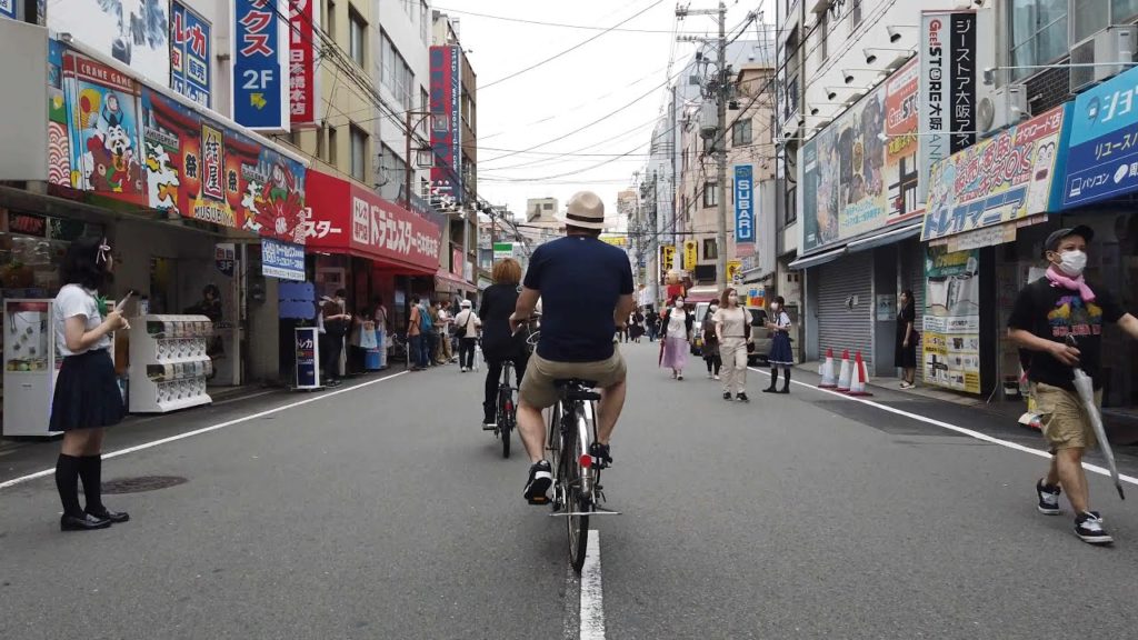 【4K/Bicycle】大阪 Osaka, Japan