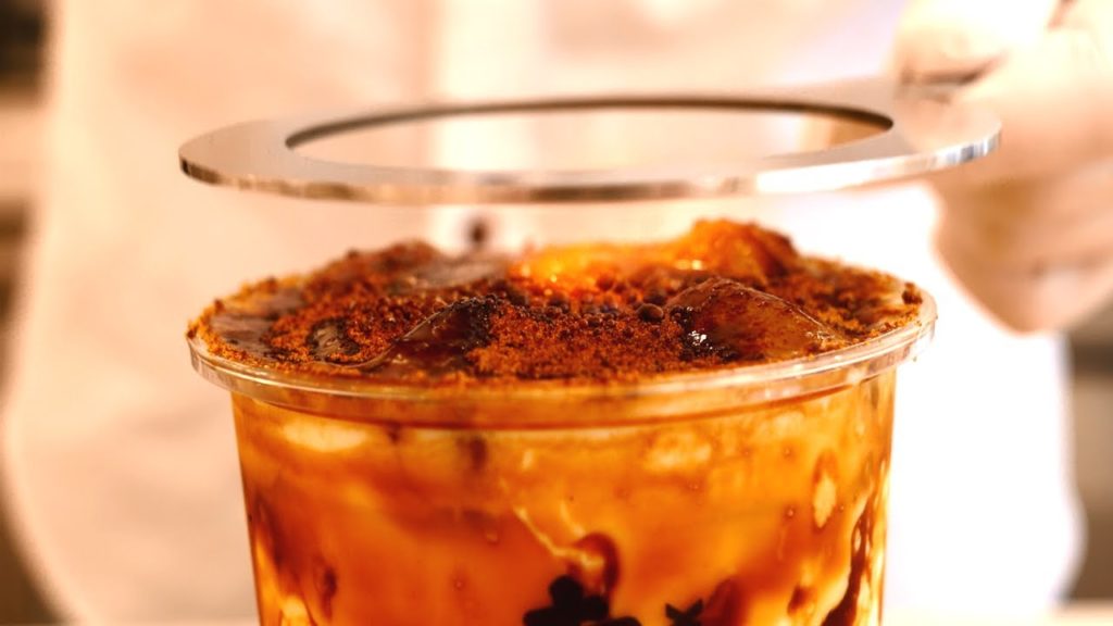 대만 흑당 버블 우유 / brown sugar bubble milk / Korean Street Food