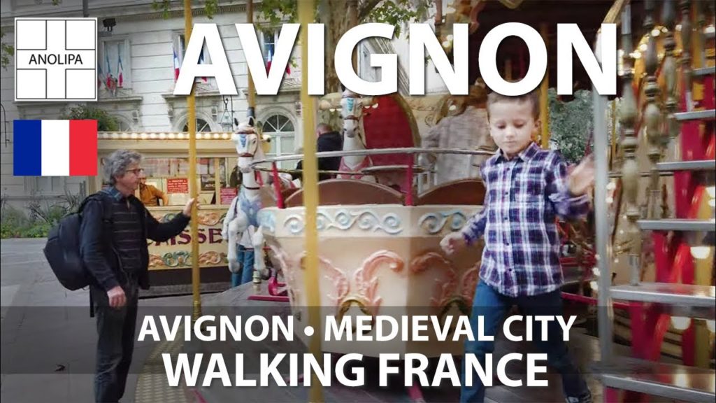 🇫🇷  AVIGNON • Medieval City Centre [4K] Walking France, Caminhando na França, tour por Avignon