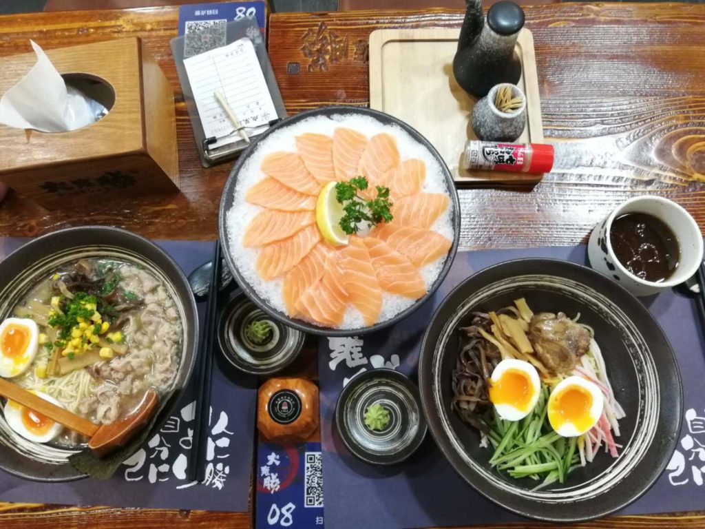Feast: Ramen with Beef, Cold Noodles & Raw Salmon
