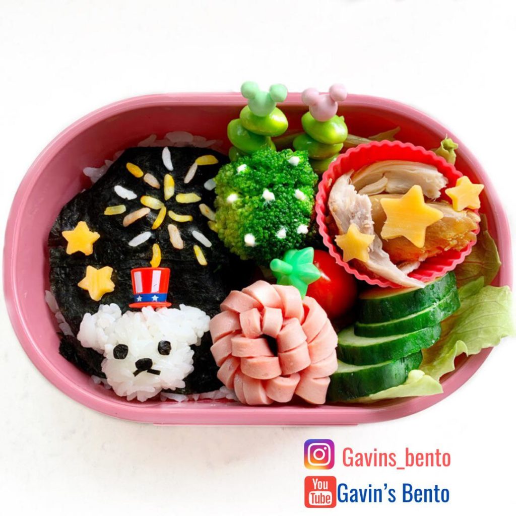 Bento for the 4th of July! 🎇