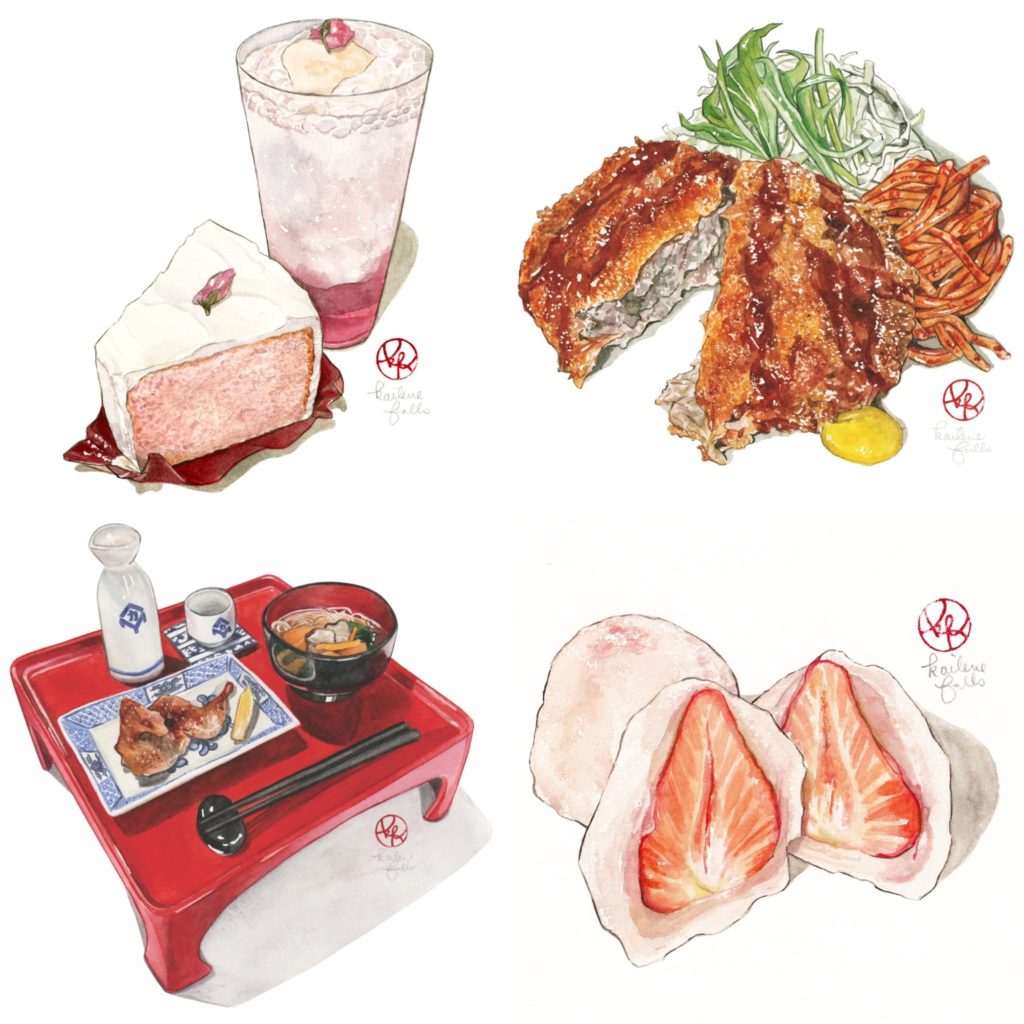 Japanese Food Illustrator: I’m an American illustrator living in Tokyo who specializes in watercolor food illustration. More details in comments but check out my Japanese food illustration Instagram (@kailenefalls)