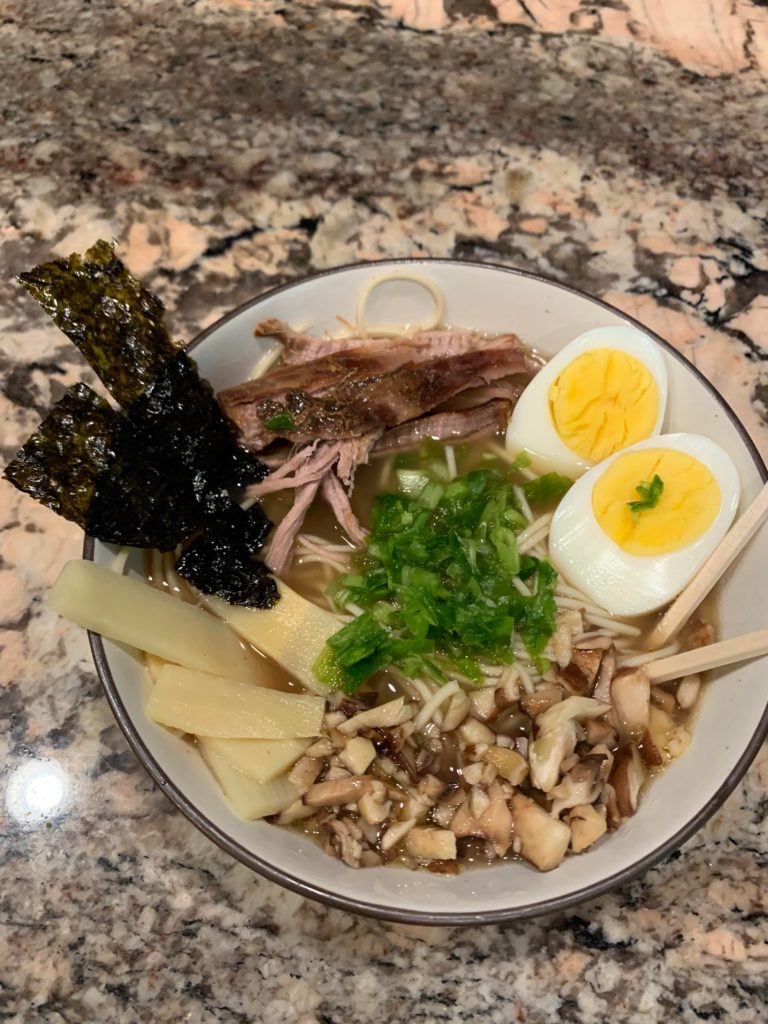 My Tonkatsu Ramen! (The log shape didn’t turn out)