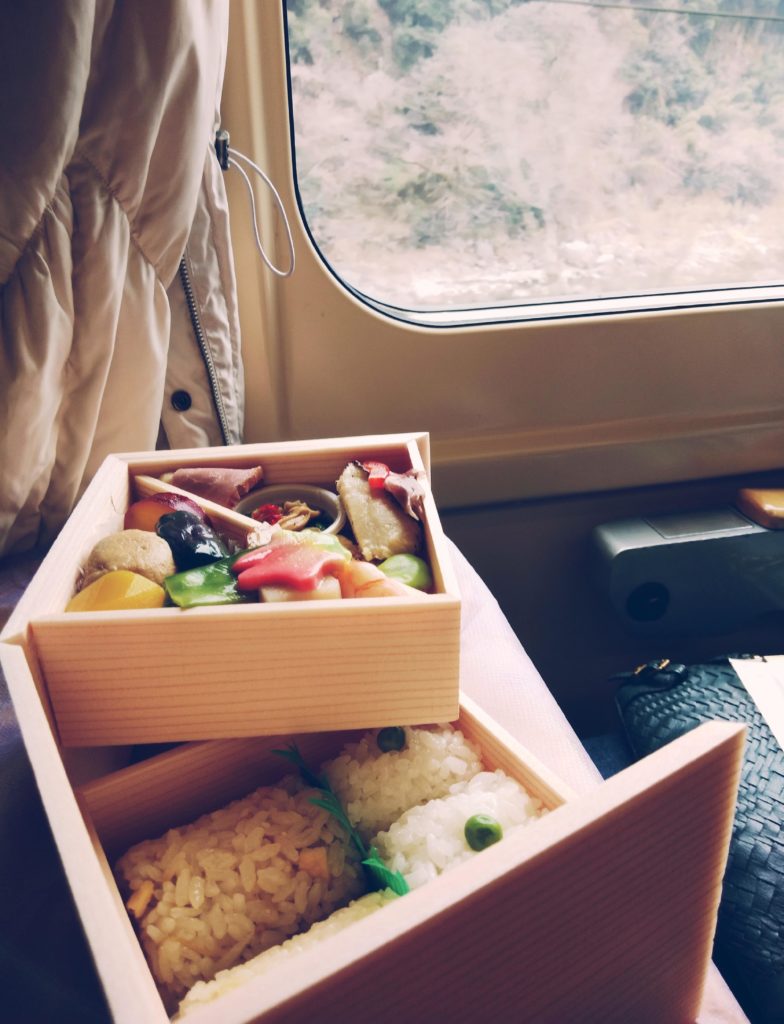 Bento on the train
