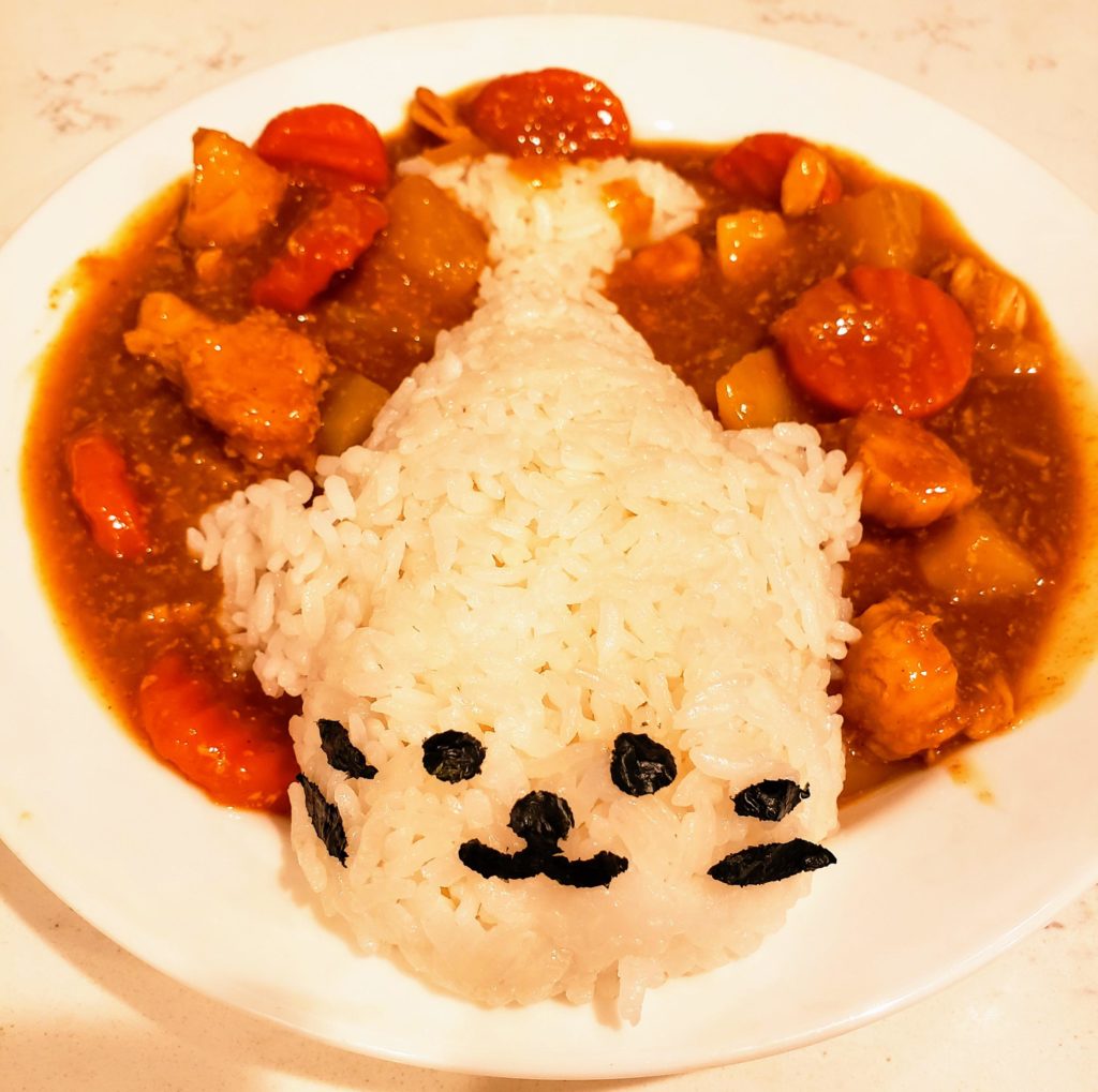 Chicken curry with seal
