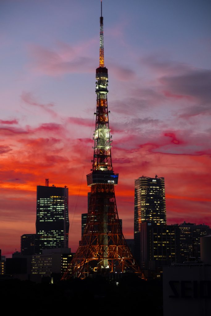 Tokyo Tower at sunset