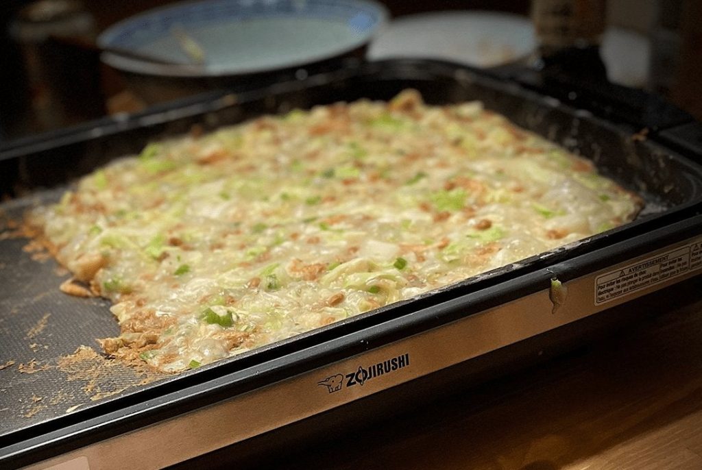 check out the monjayaki we made! pretty simple and very tasty