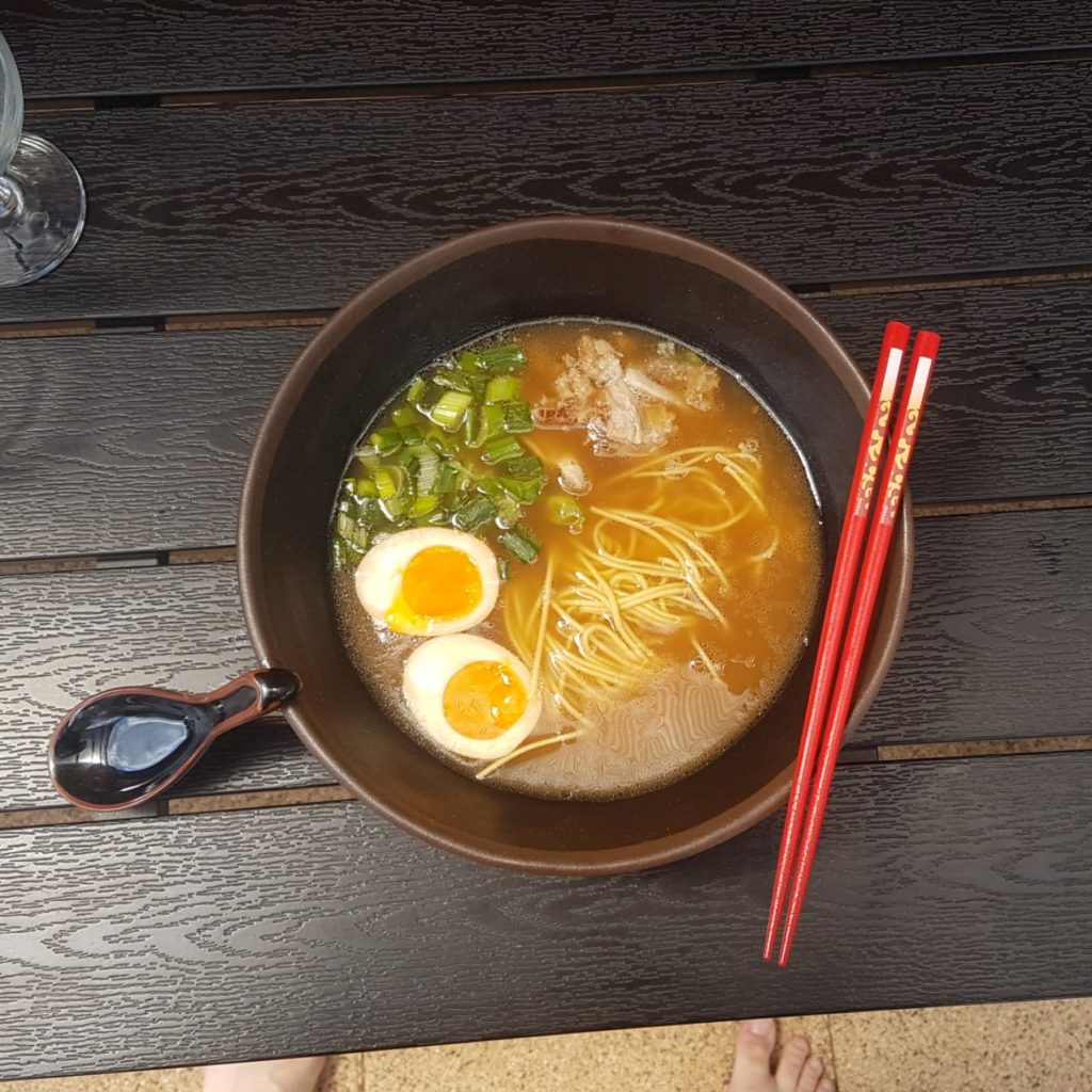 Homemade Tonkotsu shoyu ramen.