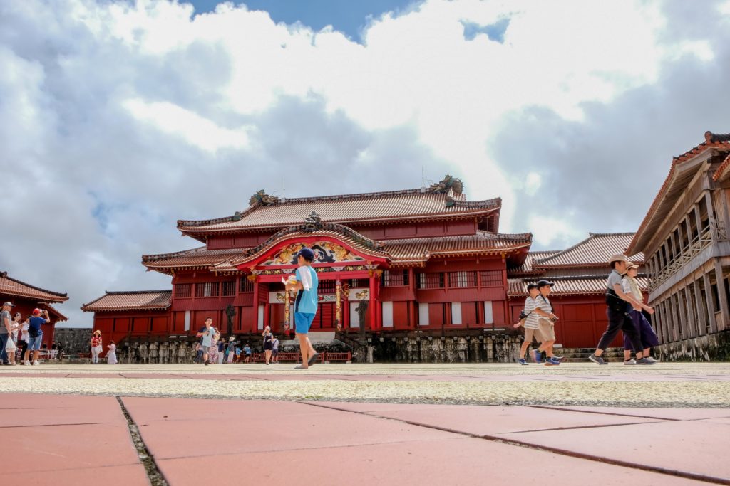 Shuri Castle before being burned down - August, 2019