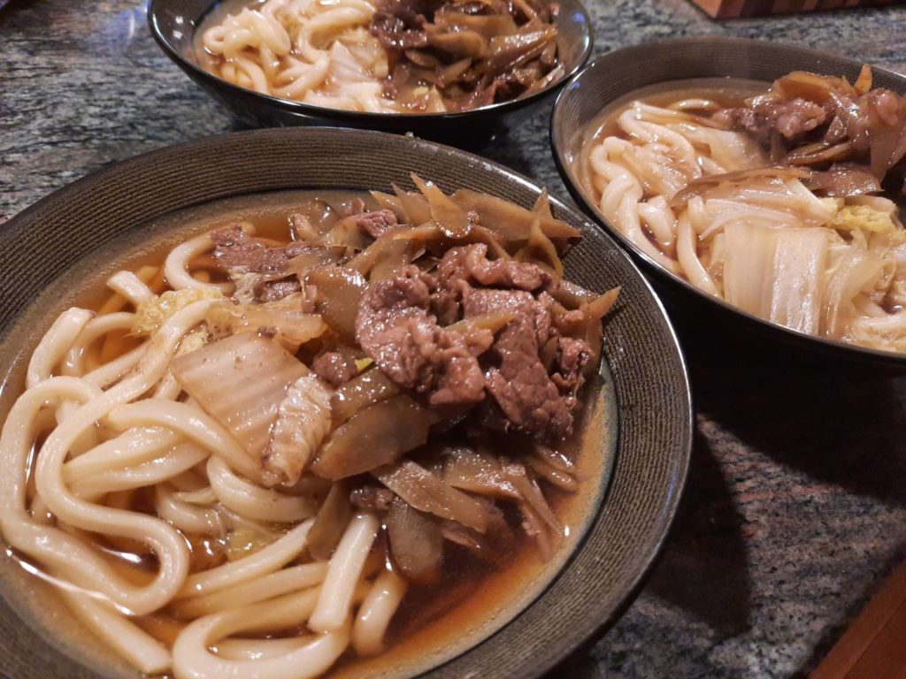Perfect for a chilly day - Sweet Marinated Beef Udon