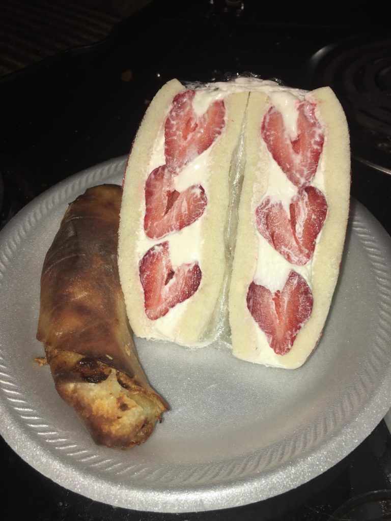 Japanese fruit sandwich & pb & j egg roll, airfryer!