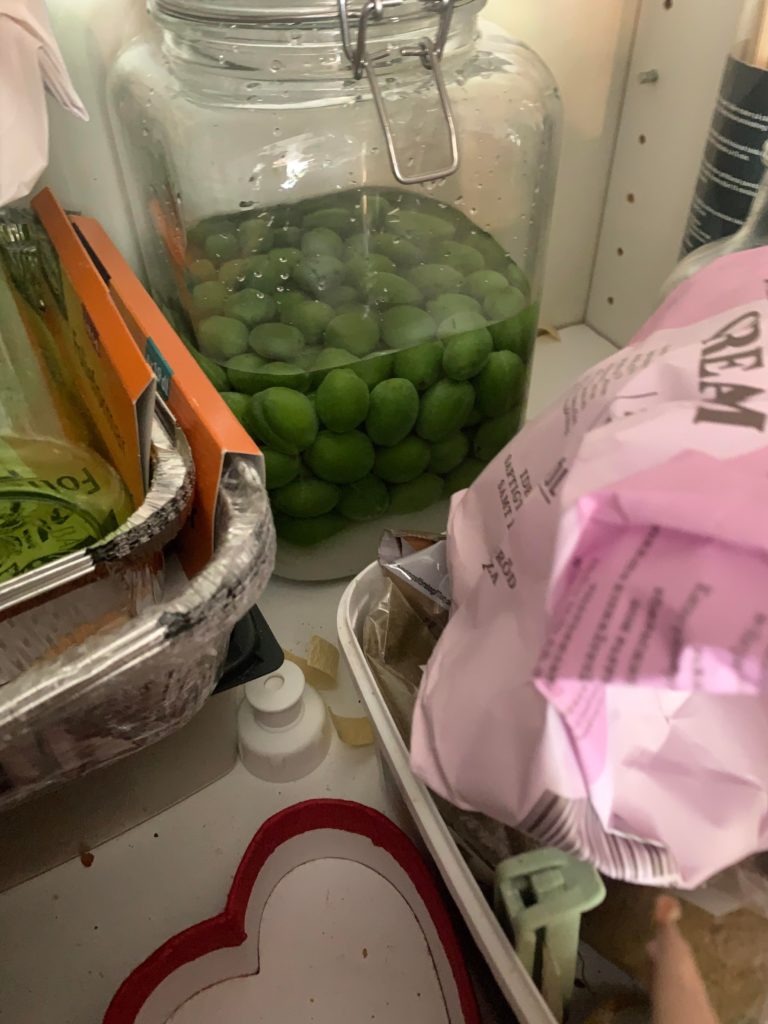 Sorry about the disorgsorganized pantry, i made my first umeshu. ❤️✨❤️