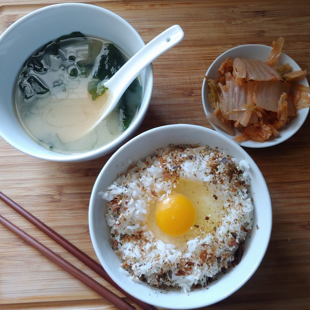 I made TKG for lunch!