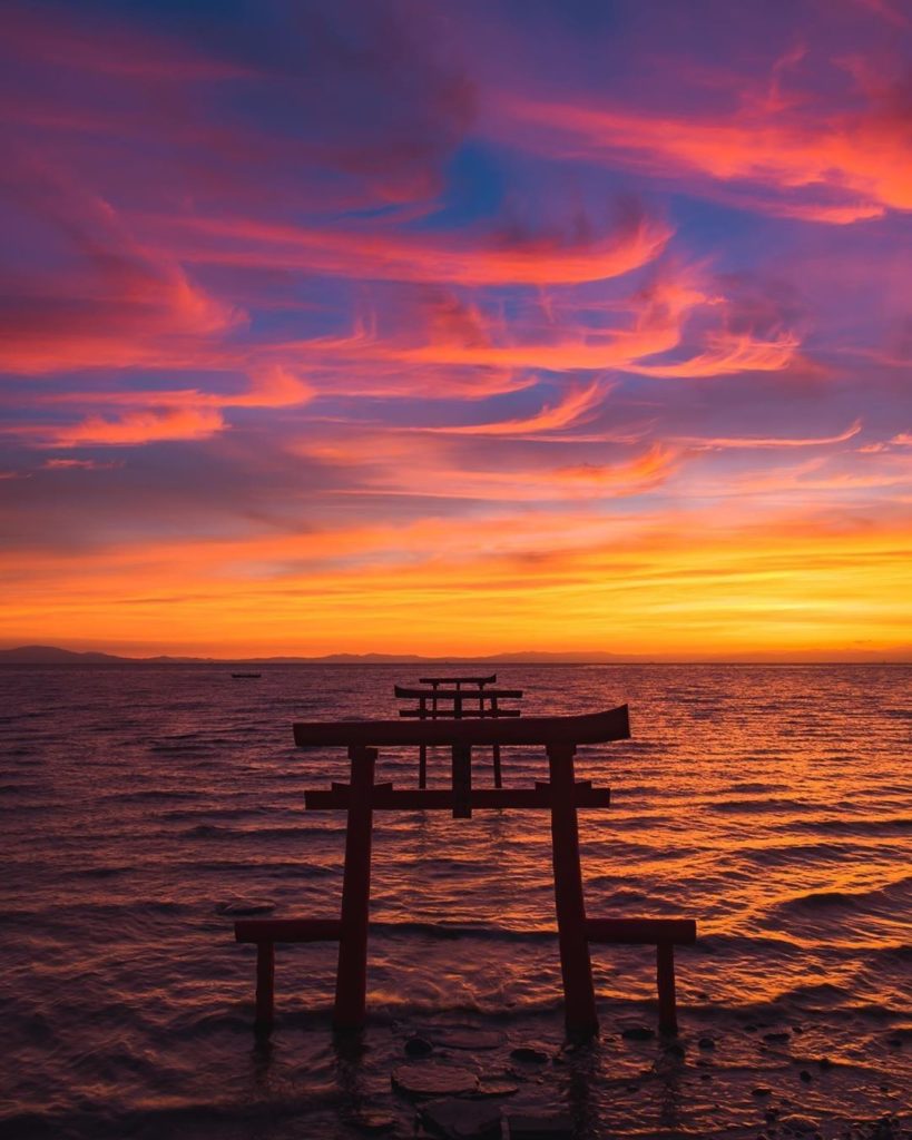 Tara in Saga Prefecture is known to have many shrines where you can see torii ga...