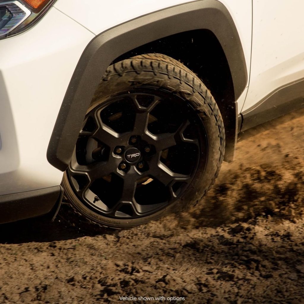 Tear it up with matte black 18-in. alloy wheels wrapped in aggressive Falken WIL...