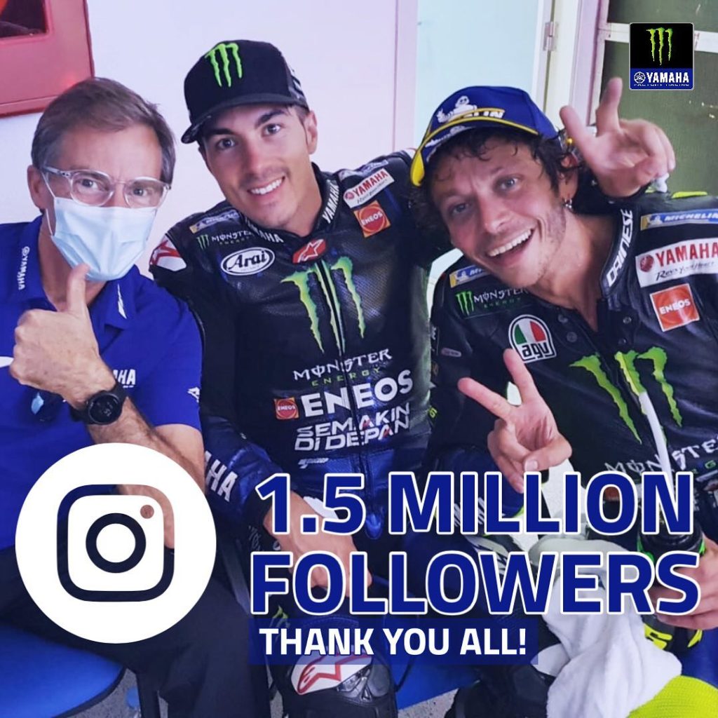 A new milestone  Thank you all!

#MonsterYamaha  #MotoGP...