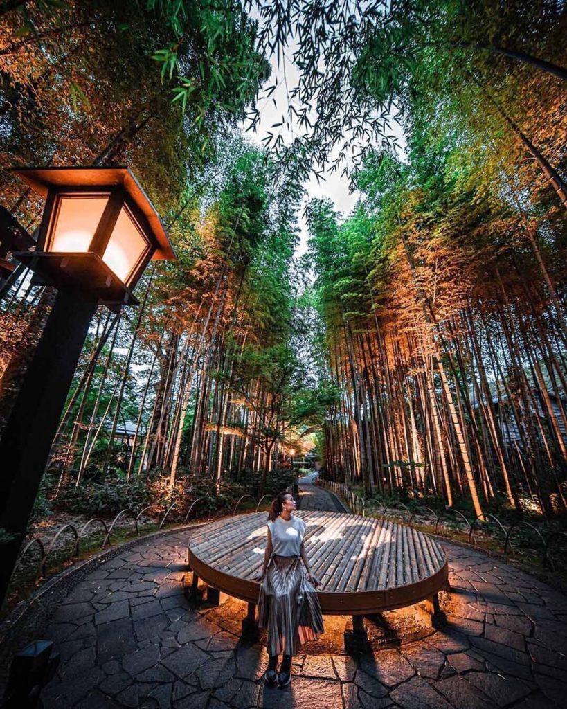 The quaint and tranquil bamboo groves of Shuzenji, known for its hot springs, ar...