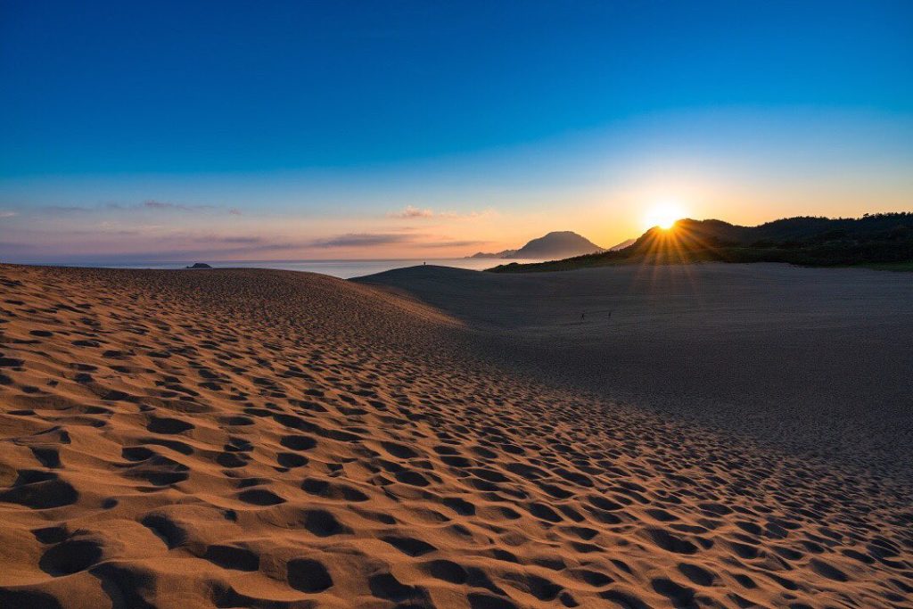 The Tottori Sand Dunes, created thousands of years ago, are a natural work of ar...