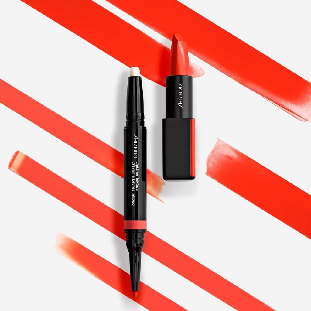 Play with fire! Spice up your makeup routine using LipLiner InkDuo in Geranium a...
