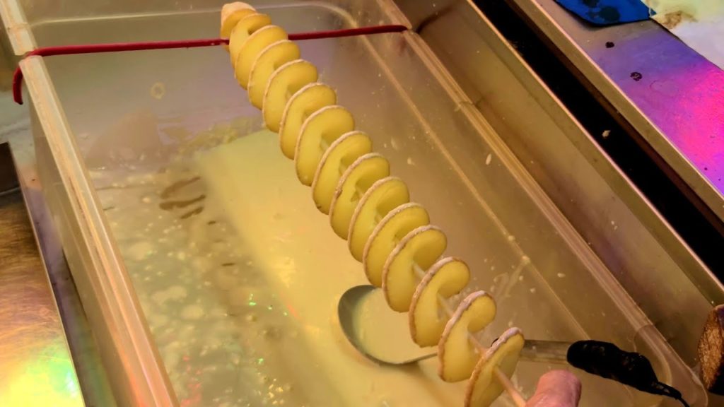 Korean street food – 50cm Fried Tornado potato Korean street food - 50cm Fried Tornado potato