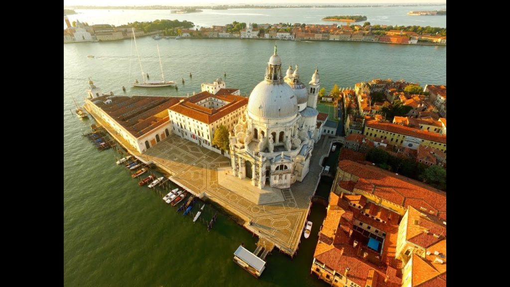 HD Drone Video - Flight Over Venice, Italy