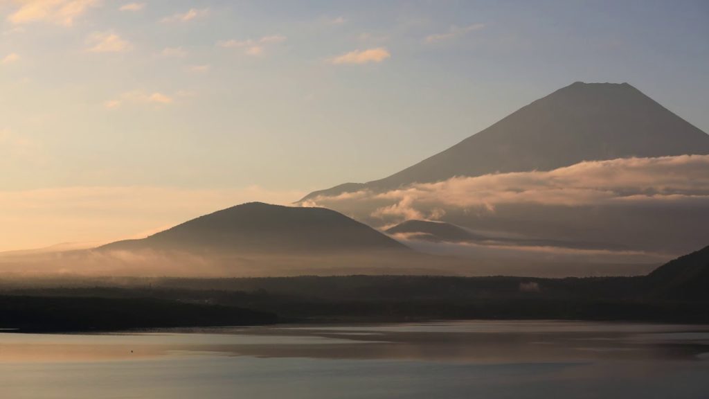 Japan 1 Minute Travel Mt.Fuji Lake Motosu-ko