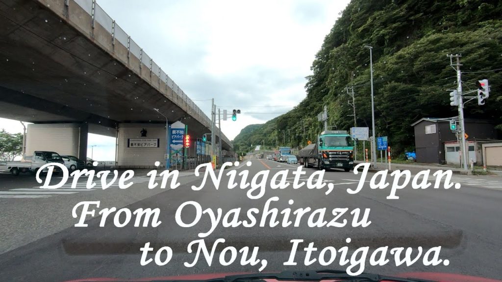 Drive in Niigata, Japan. From Oyashirazu to Nou, Itoigawa. ORANGE ua