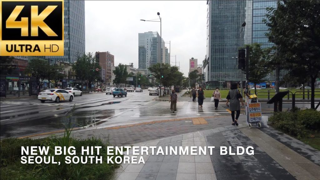 [4K] Walking to the new Big Hit Entertainment (BTS) Building in Seoul, BTS의 빅히트 엔터테인먼트 용산 신사옥까지 걸어보기