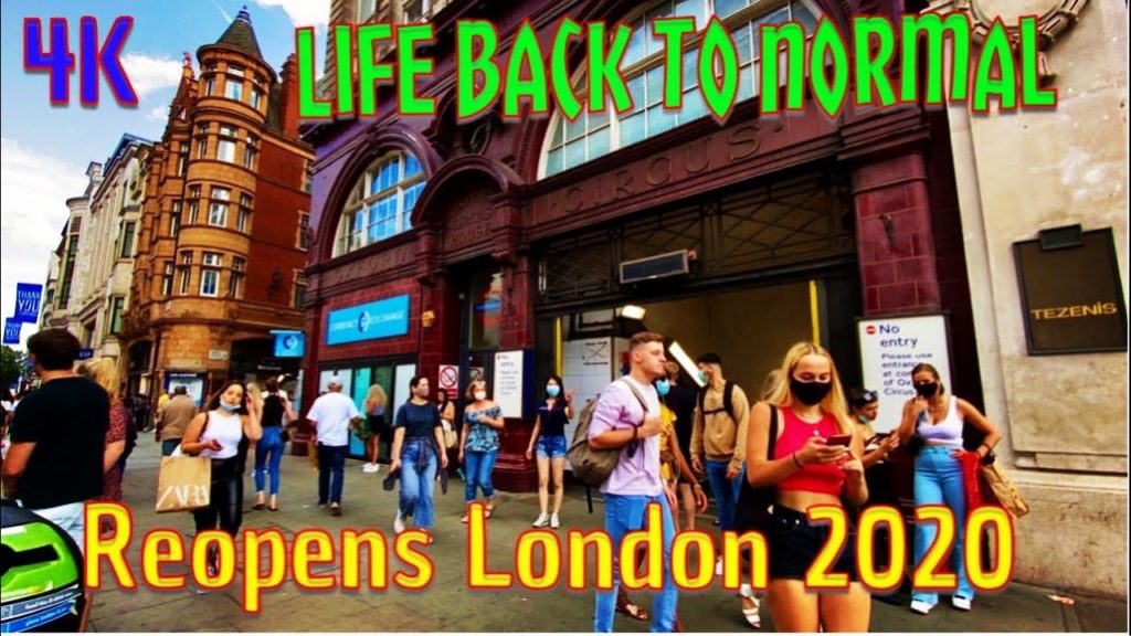 London REOPENS Shops Pubs And Restaurants / After Lockdown Finish - Central London In 2020