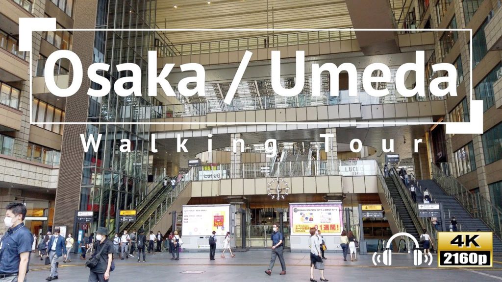 [4K/Binaural Audio] Kansai Trip: Osaka/Umeda Walking Tour - Osaka Japan