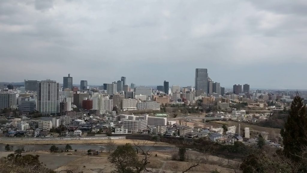 Looking around at Sendai Castle