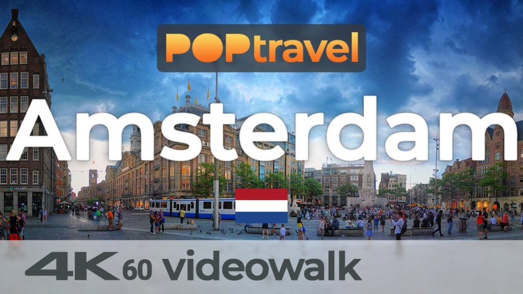 Walking in AMSTERDAM / Netherlands 🇳🇱- City Centre (2019) - 4K 60fps (UHD)