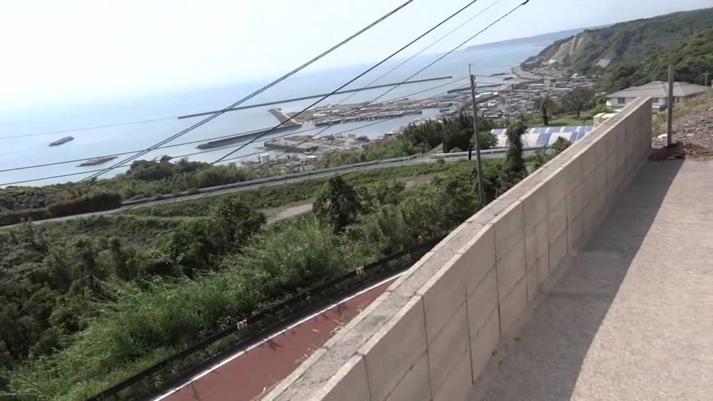 Driving Next to Kinko Bay on our Way Back to Kagoshima on our Golden Week Scooter Roadtrip