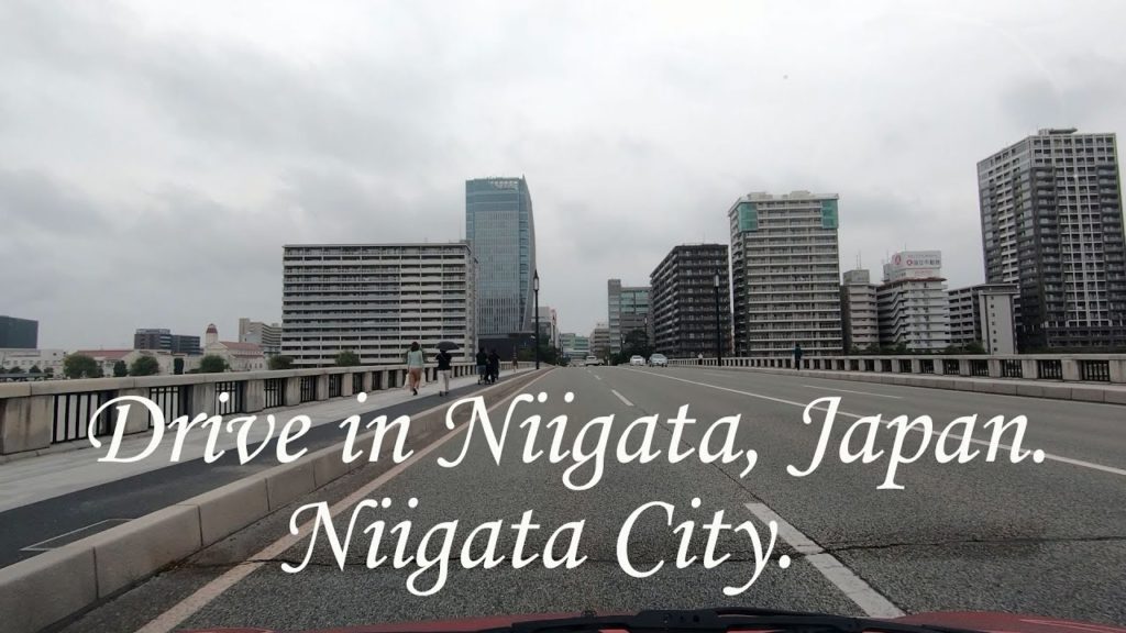 Drive in Niigata, Japan. Niigata City. ORANGE ua