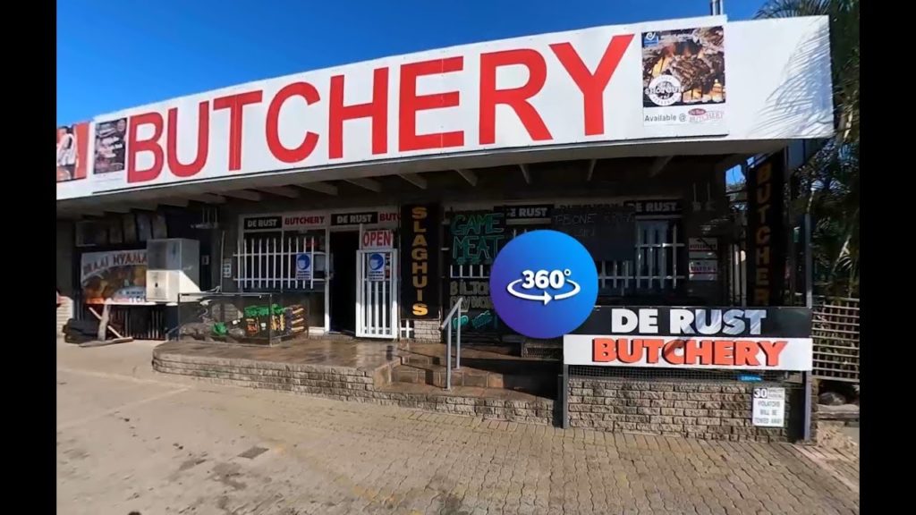 De Rust Butchery in 360 Video – Hazyview, Mpumalanga. South Africa. De Rust Butchery in 360 Video - Hazyview, Mpumalanga. South Africa.